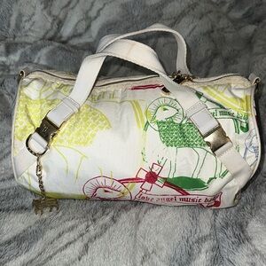 RARE GWEN STEFANI L.A.M.B Lesportsac White and Multicolor Shoulder Bag